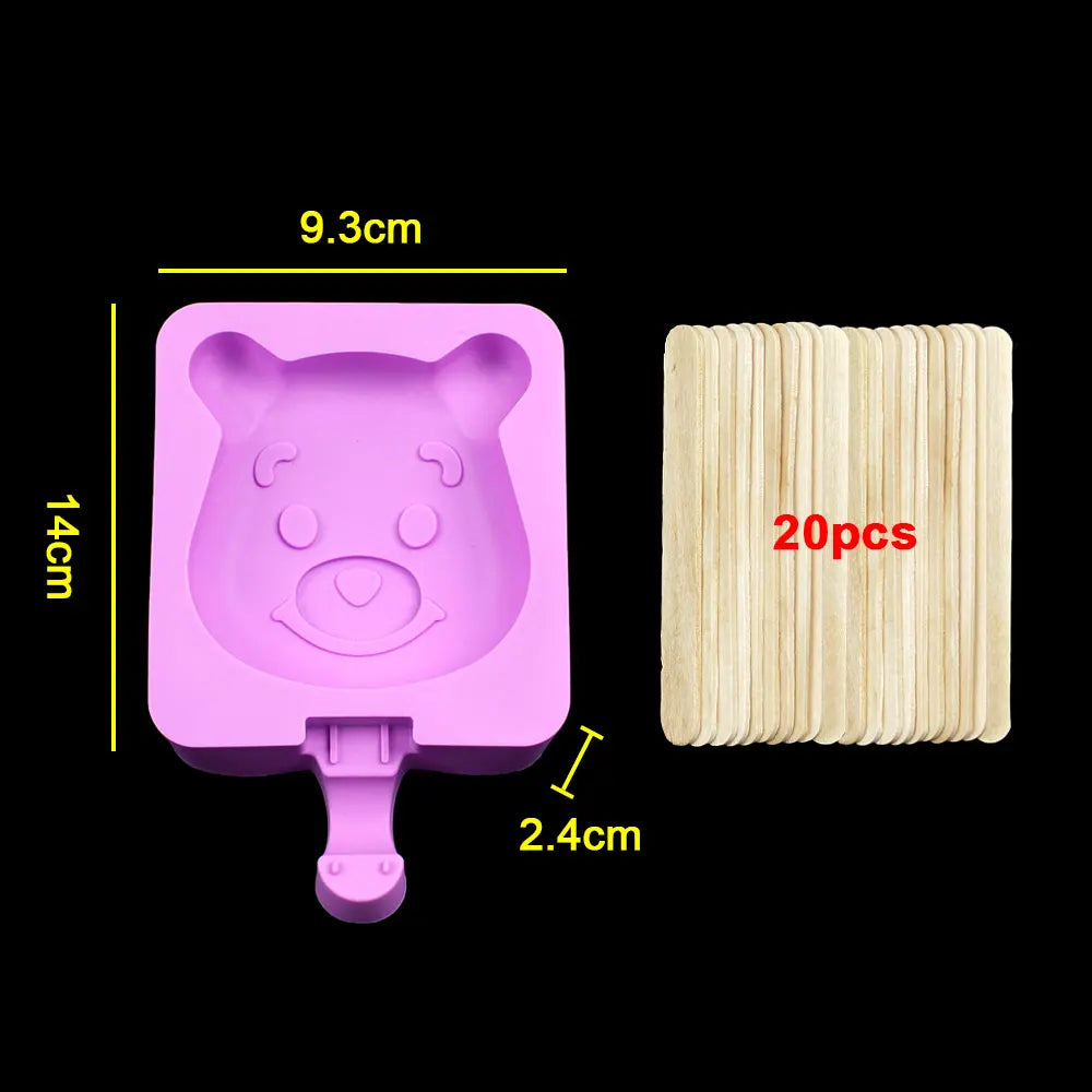 Silicone World DIY Ice Cream Silicone Molds Handheld