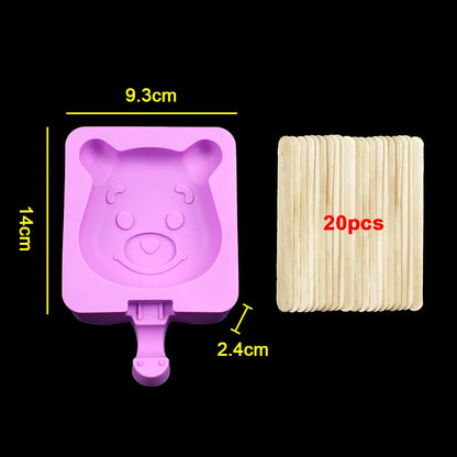 Silicone World DIY Ice Cream Silicone Molds Handheld