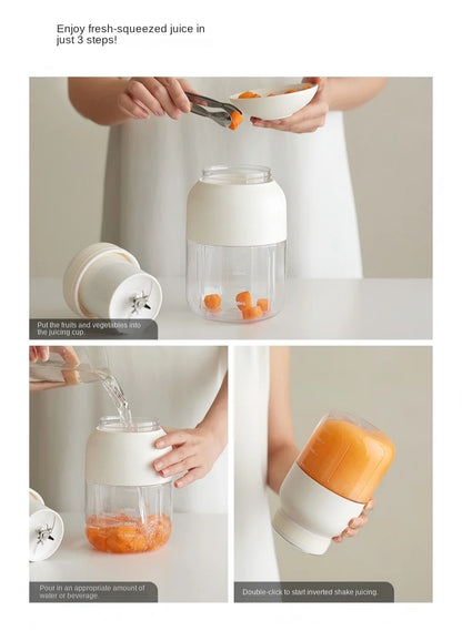 Portable Digital Display Fruit Juicer Blender Ice Blender