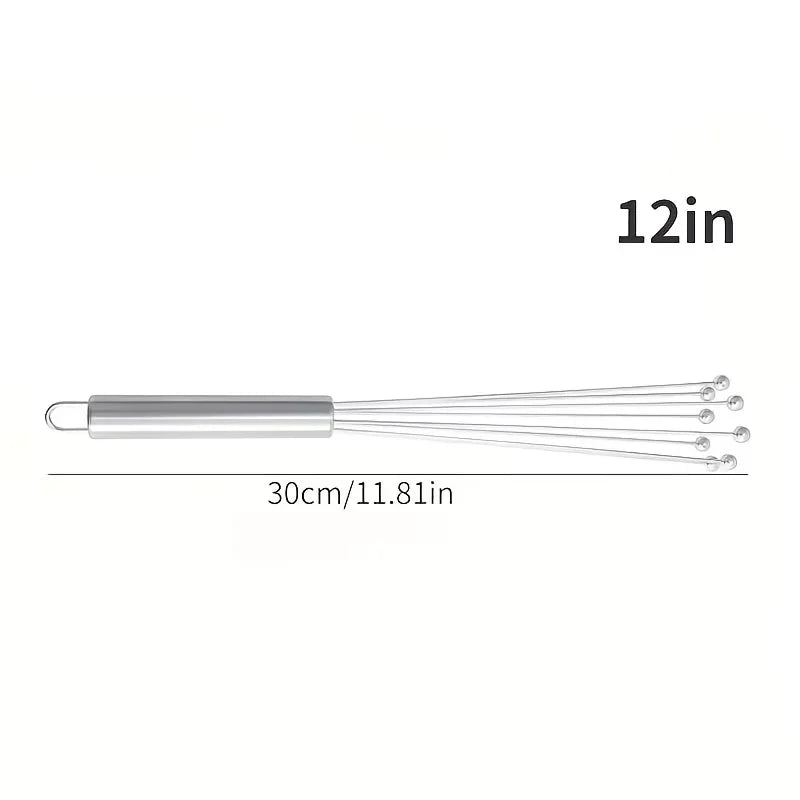 Stainless Steel Ball Whisk Set Manual Mixer