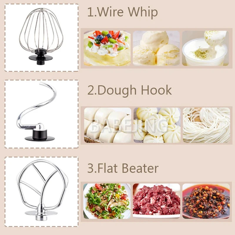 BABEJING Multi-Functional Flour Mixer Automatic Vertical Dough