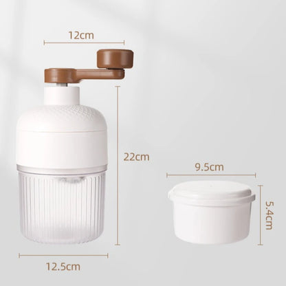 Portable Manual Shaved Ice Maker Machine Set