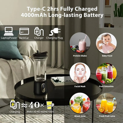 300W Powerful Juicer USB Battery Multi-use Juice Cup