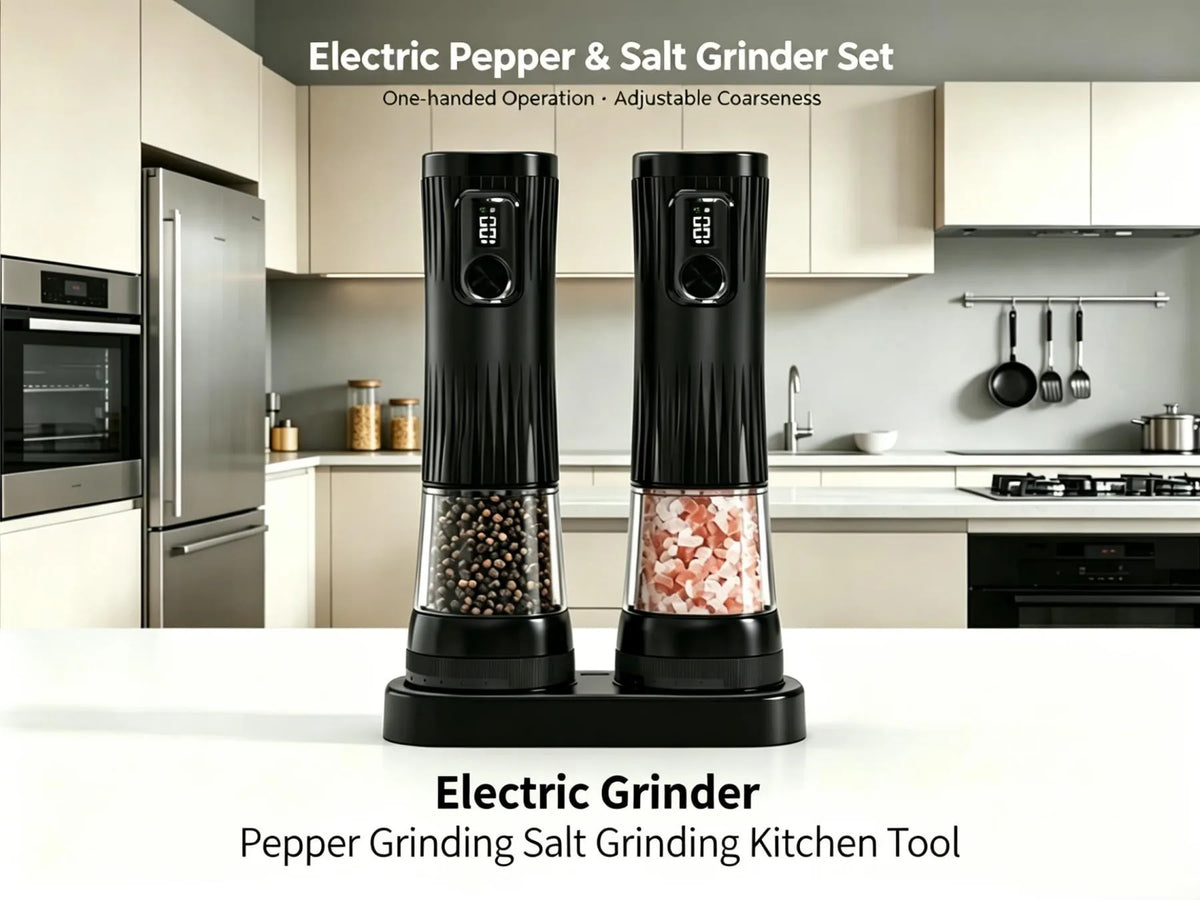 USB Rechargeable Electric Salt and Pepper Grinder