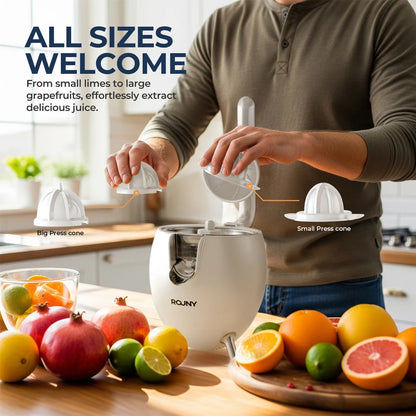 Electric Stainless Steel Citrus Juicer, Orange Lemon Set Juicer