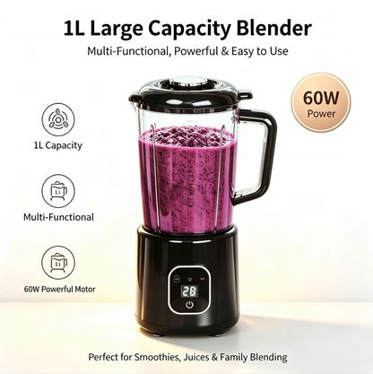 Juicer Smoothie Maker LED Display Easy Clean Countertop Blender for Baby