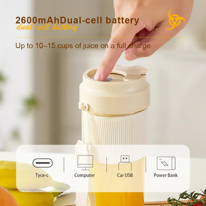 Portable Electric Juice Cup, Mini Personal Blender