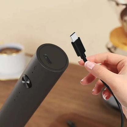 Wireless Electric Mini Milk Frother Coffee Whisk Portable Egg Beater