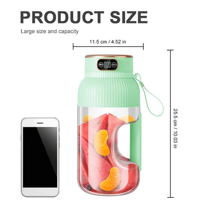 1000ML Portable Juicer Blender Fruit Juicer USB Charging