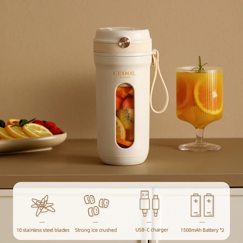 Portable Blender Electric Juicer Machine Mini Juice Maker