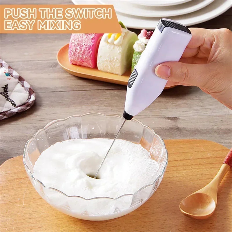 Mini Electric Whisk Foamer Blender Wireless