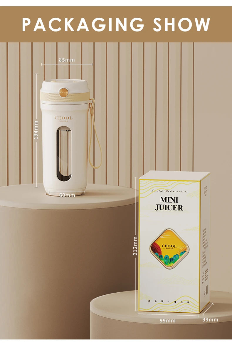Portable Blender Electric Juicer Machine Mini Juice Maker