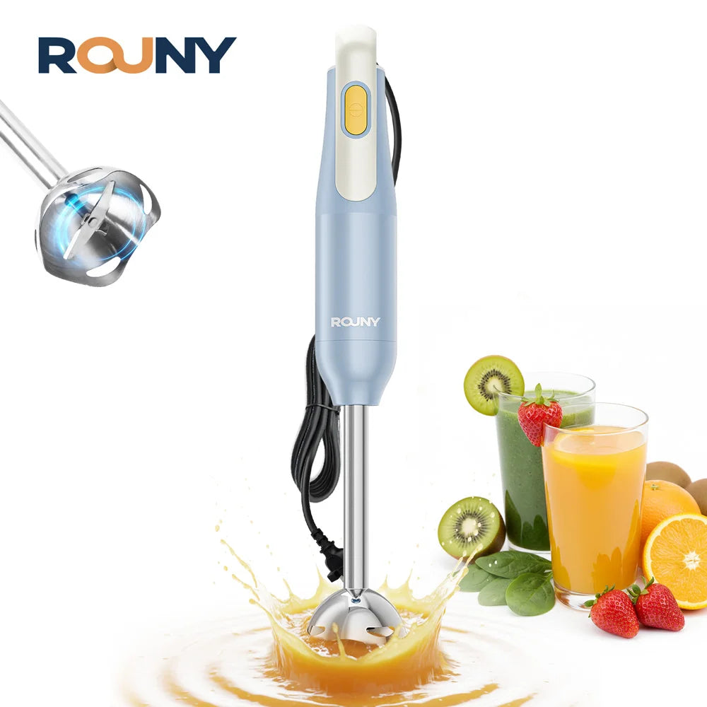 Hand Blender with Stainless Steel Blades for Kitchen Food Mixing