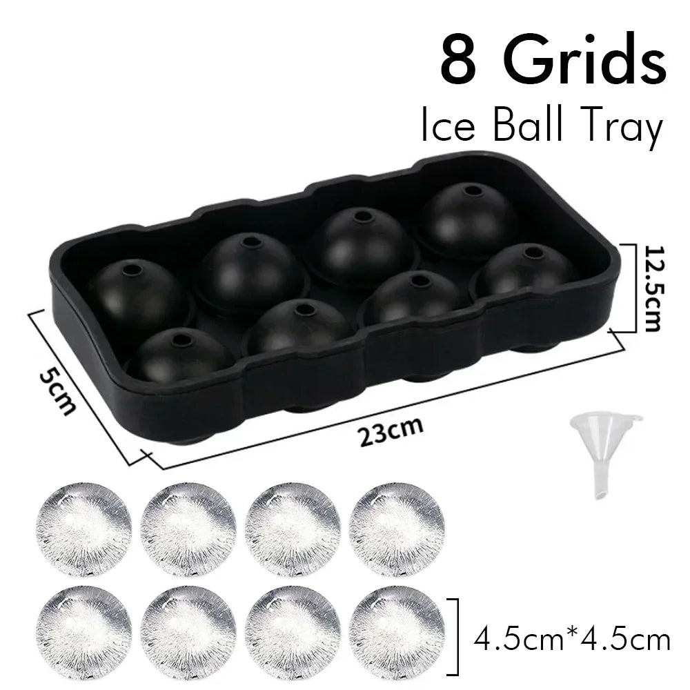 Ice Cube Tray Silicone Ice Ball Freezer Mold Square Ice Cube Maker
