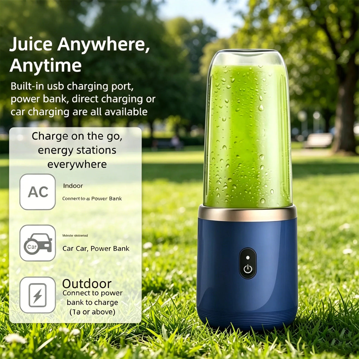Portable Fruit Juicer Blenders Outdoor Personal Electric Mini Bottle