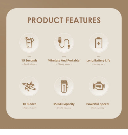 Portable Blender Electric Juicer Machine Mini Juice Maker