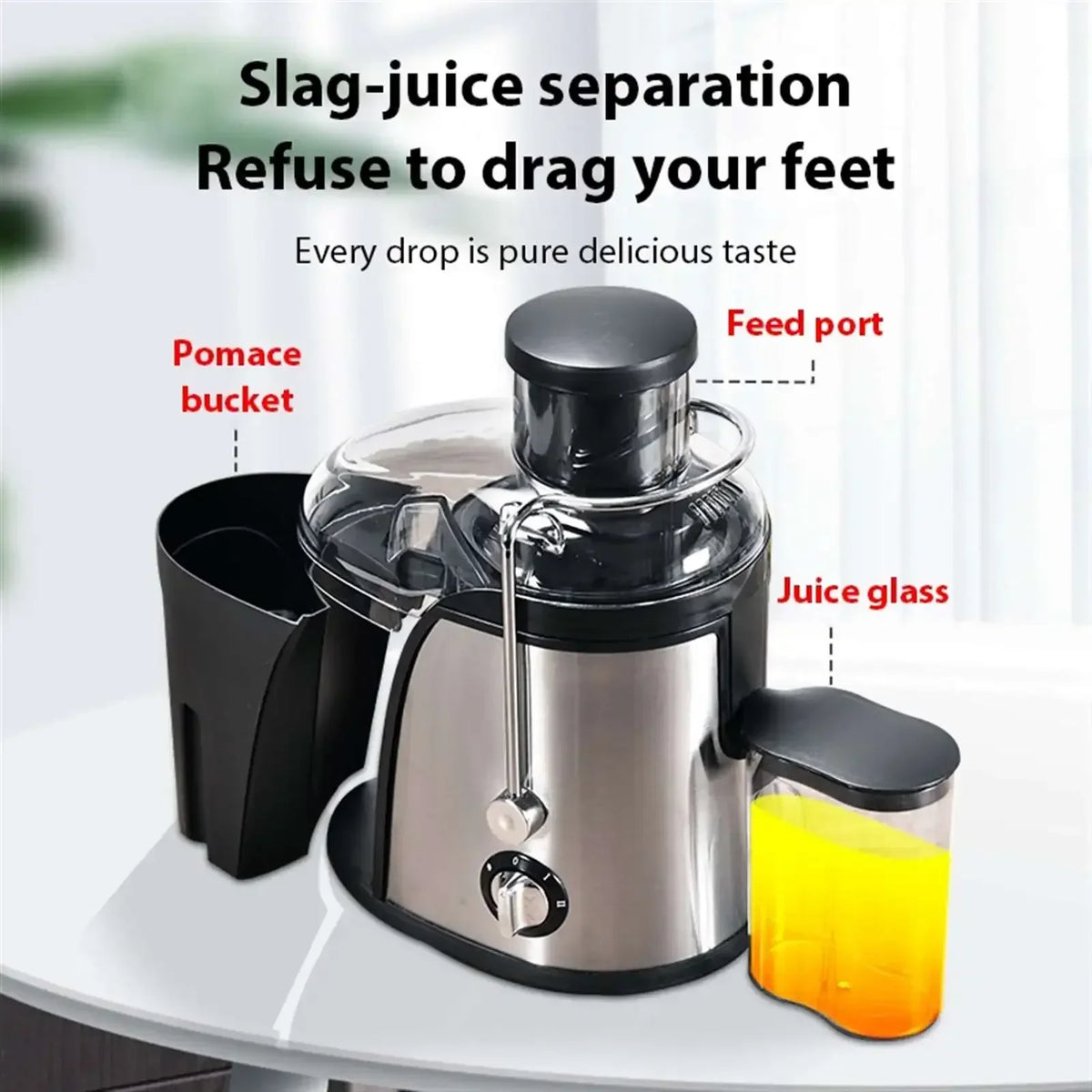 1.5L Stainless Steel Fruit Vegetable Centrifugal Juicer