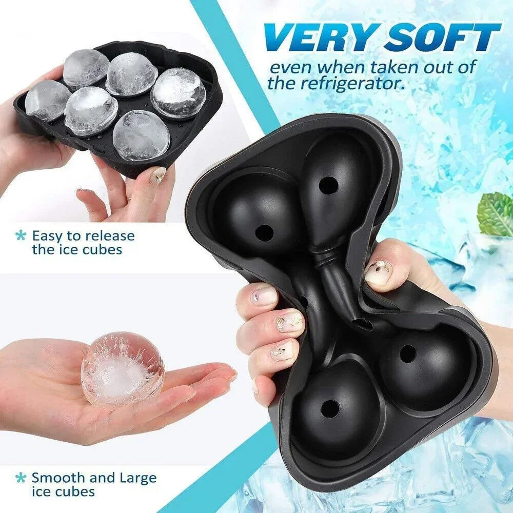Ice Cube Tray Silicone Ice Ball Freezer Mold Square Ice Cube Maker