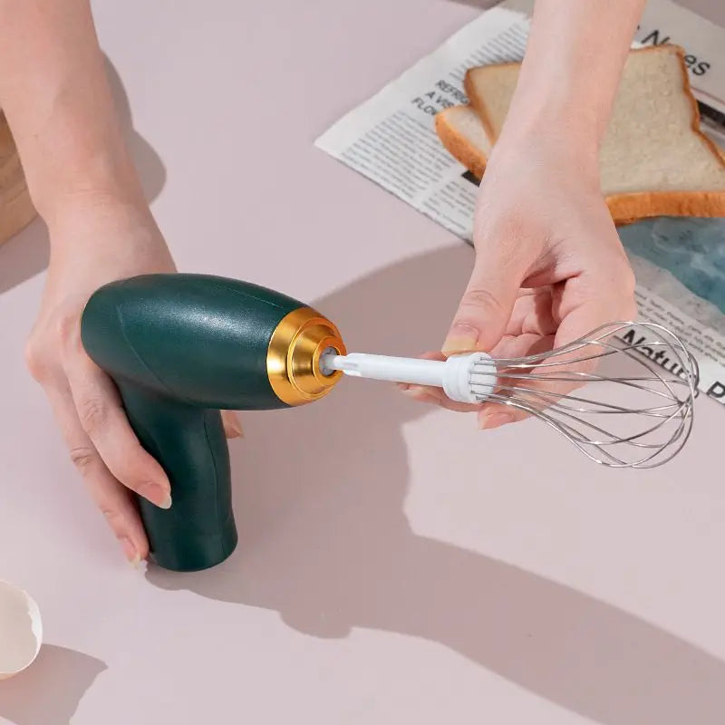 Handheld Electric Egg Beater 3-Speed Dual Stick Charger Kitchen