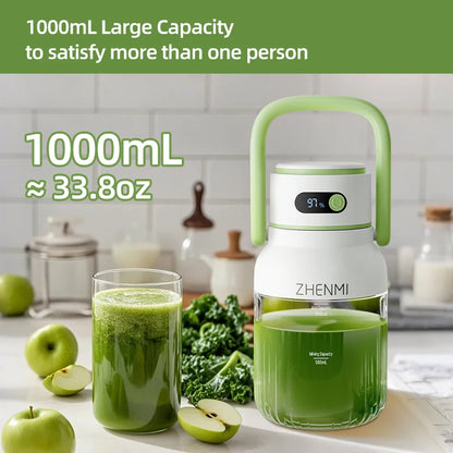 Portable Juicer 33oz. Vessel USB-C Rechargeable For Juicing