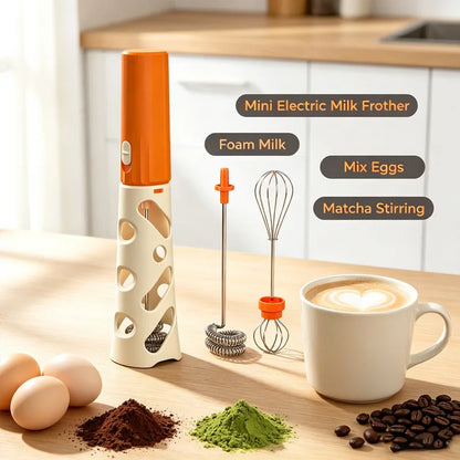 New USB Rechargeable Electric Milk Frother Coffee Foam