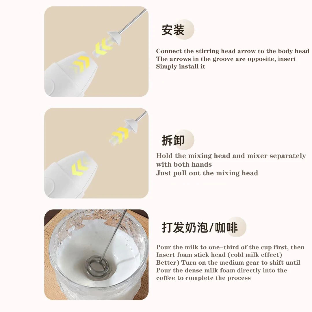 Mini Blender Kitchens Accessories Mixer Household Gadgets Double Head Bar