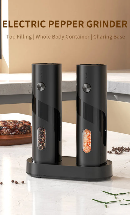 Electric Salt And Pepper Grinder Rechargeable Spice Grinders