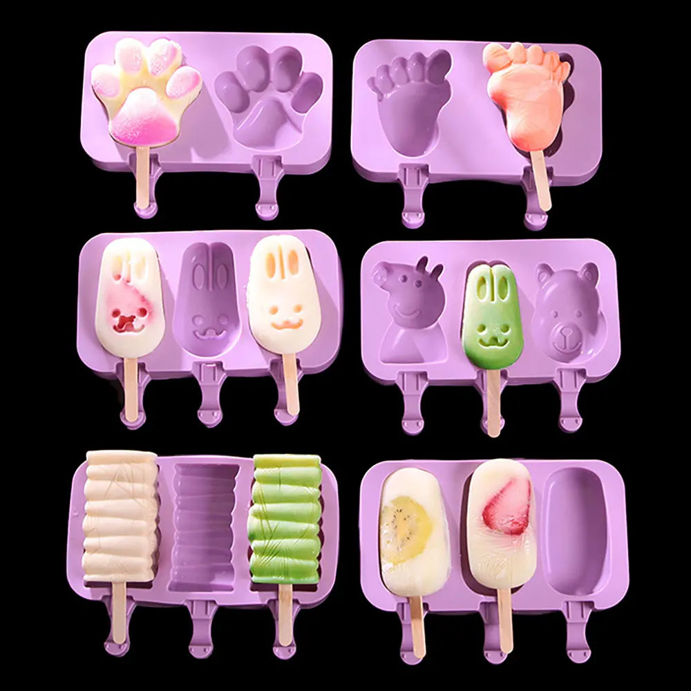 Silicone World DIY Ice Cream Silicone Molds Handheld
