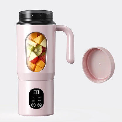 USB Charging Juicer, mini Ice Crusher, Can Make Smoothies and Milkshakes, Perfect for Travel, Double Lid Portable Handle Juicer