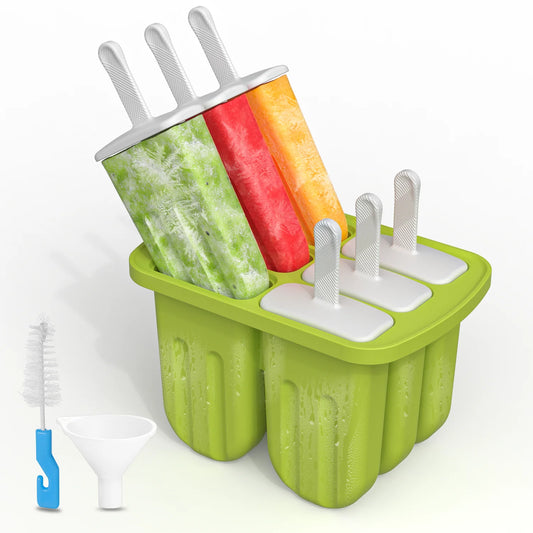 Silicone Popsicle Mold 6 Cavity Popsicles Molds