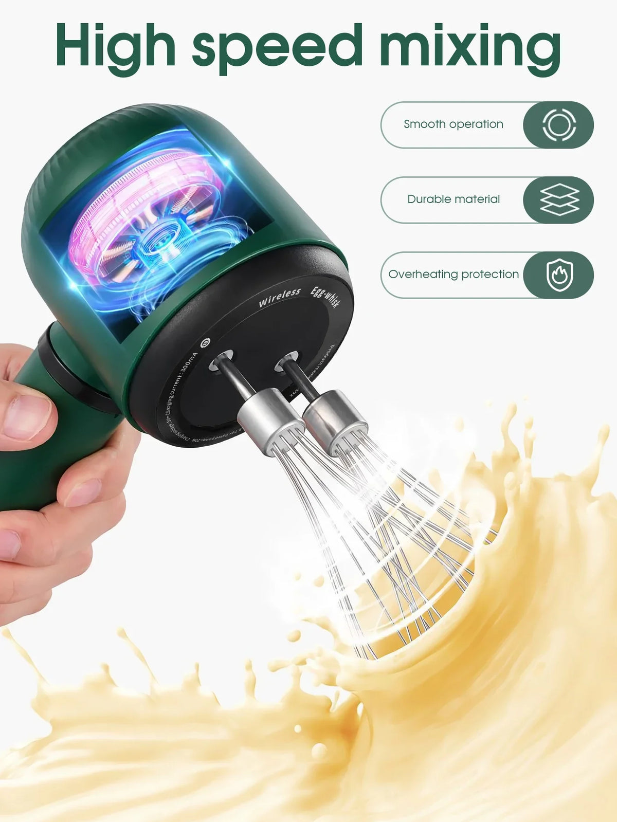Electric Whisk Twin Stick Model Electric Milk Froth