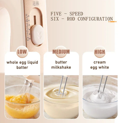 SUNATUR 300W Electric Hand Mixer 3 in 1 Mixer Egg Beater