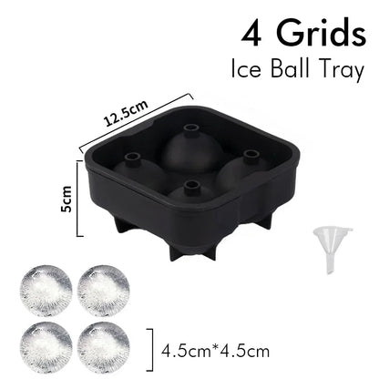 Ice Cube Tray Silicone Ice Ball Freezer Mold Square Ice Cube Maker