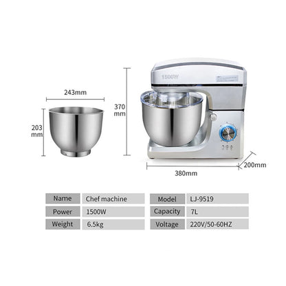 HPH2O 7L Electric Kitchen Mixer Machine 1500w Stand Mixer