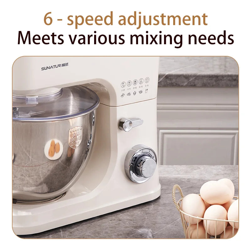 SUNATUR 8L Stand Mixer 2000W,Stainless Steel Bowl