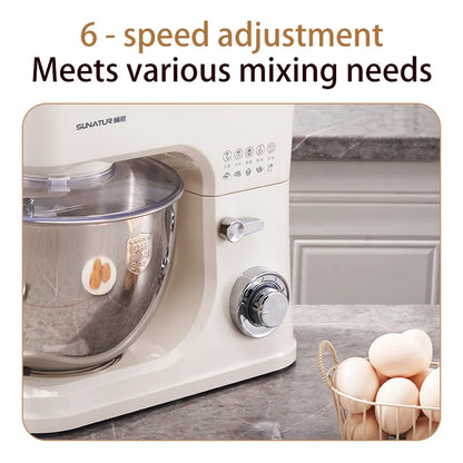 SUNATUR 8L Stand Mixer 2000W,Stainless Steel Bowl