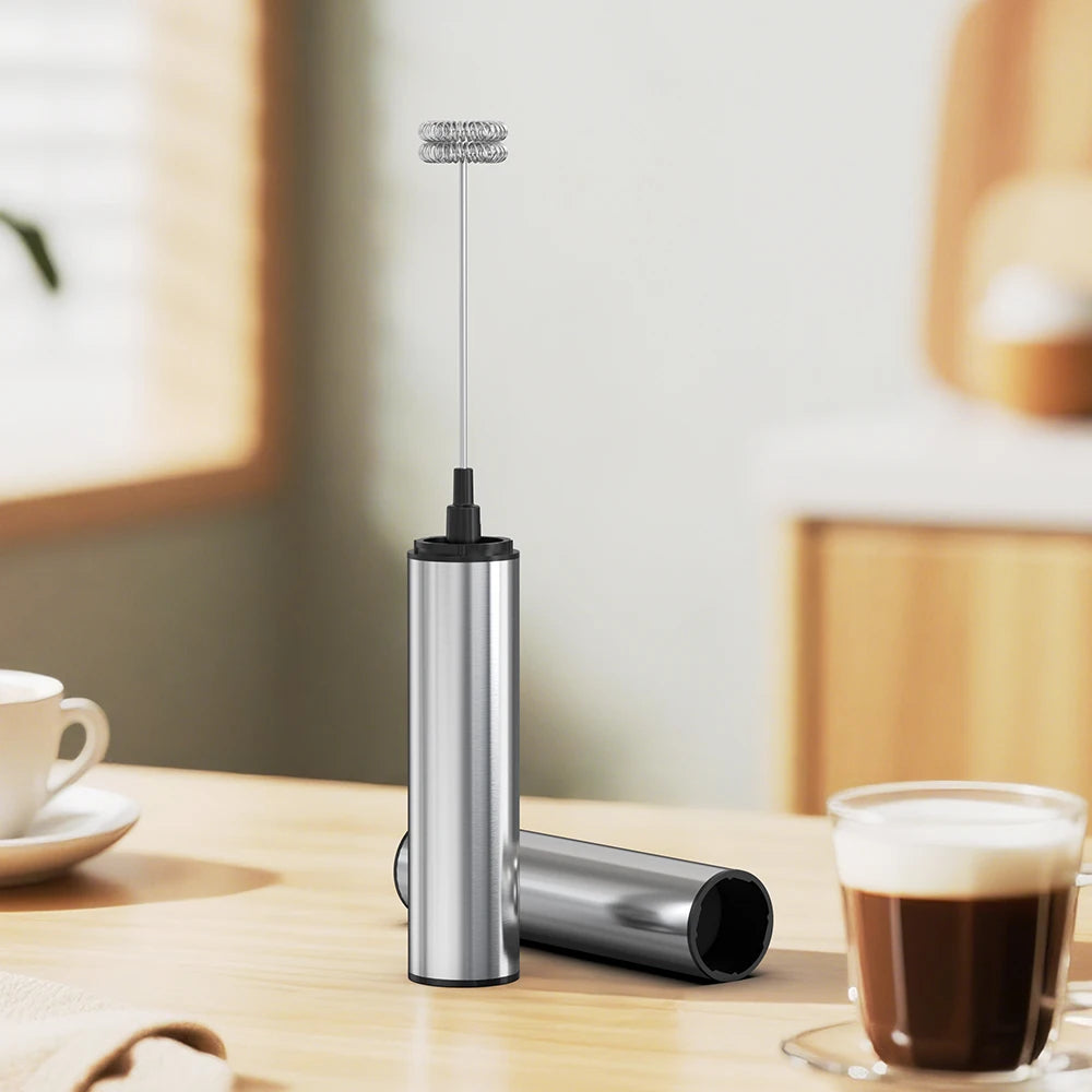 Wireless Electric Mini Milk Frother Coffee Whisk Portable Egg Beater