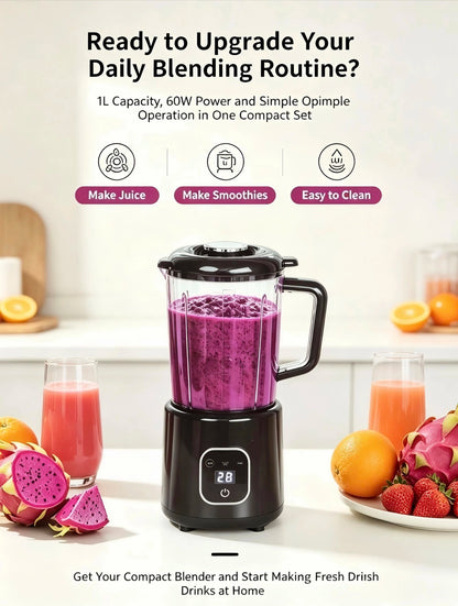 Juicer Smoothie Maker LED Display Easy Clean Countertop Blender for Baby