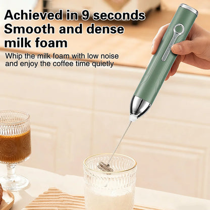 New Wireless Mini Handheld Milk Frother Type-C Rechargeable