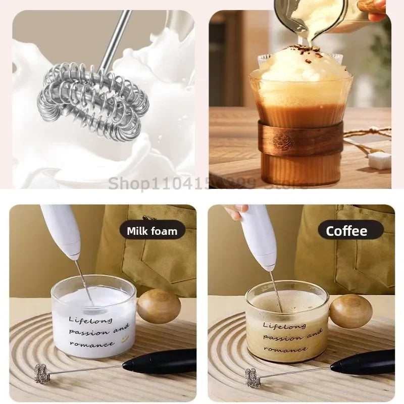 Wireless Milk Frothers Electric Handheld Blender