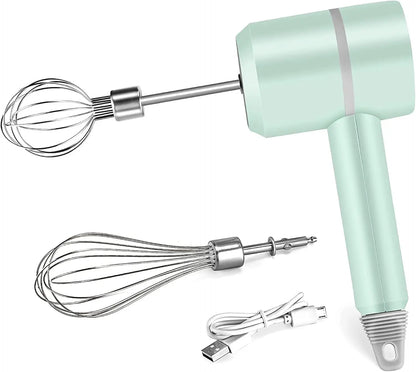 Cordless Electric Hand Mixer USB Rechargeable Handheld