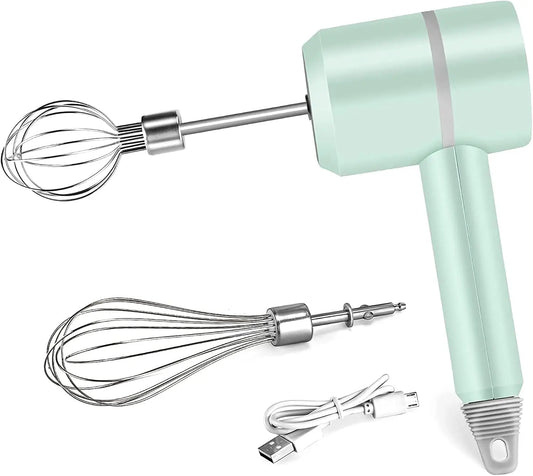 Cordless Electric Hand Mixer USB Rechargeable Handheld