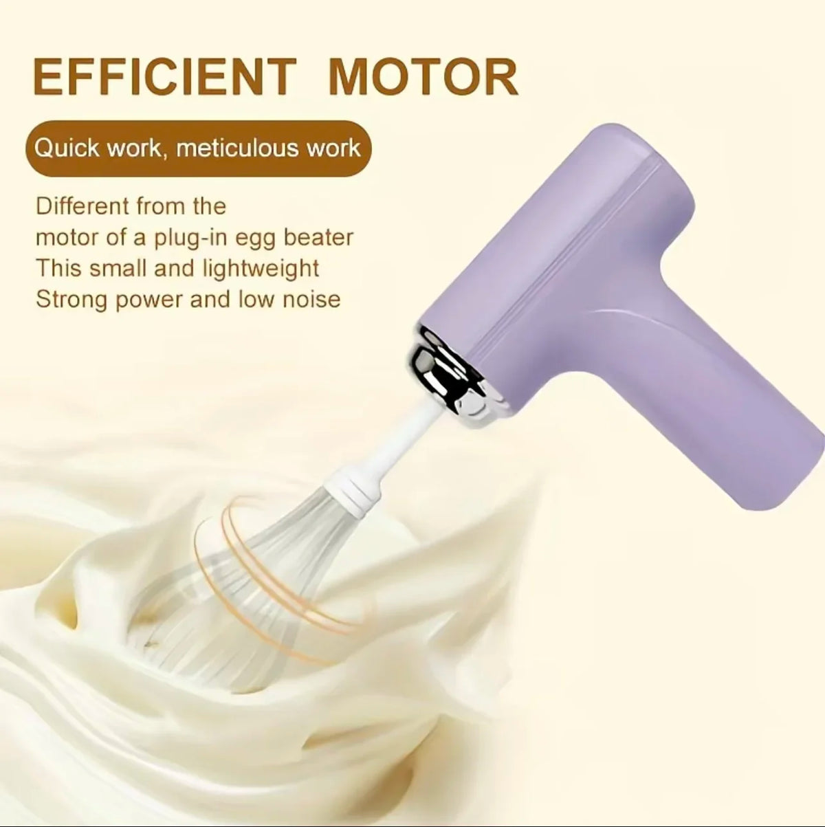 Electric Egg Beater Wireless Electric Food Mixer