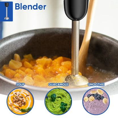 Stainless Steel 3-in-1 Immersion Hand Blende Whisk