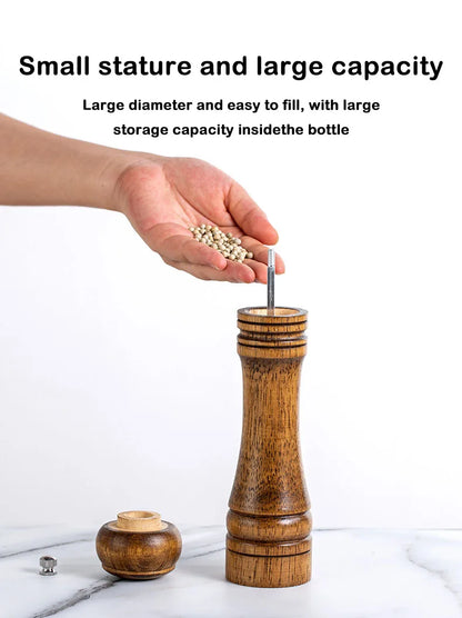 Salt and Pepper Grinder, Solid Wood Spice Pepper Mill