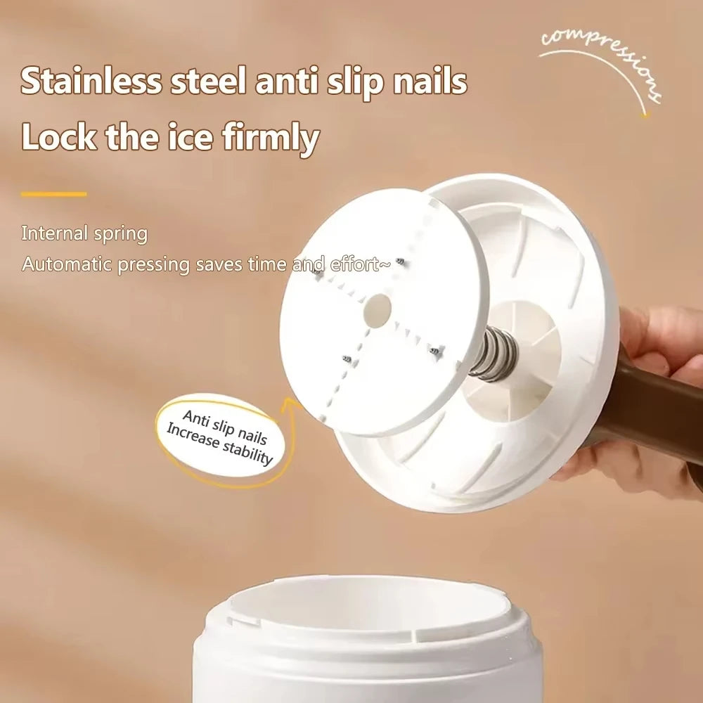 Manual Shaved Ice Maker Machine Set With Ice