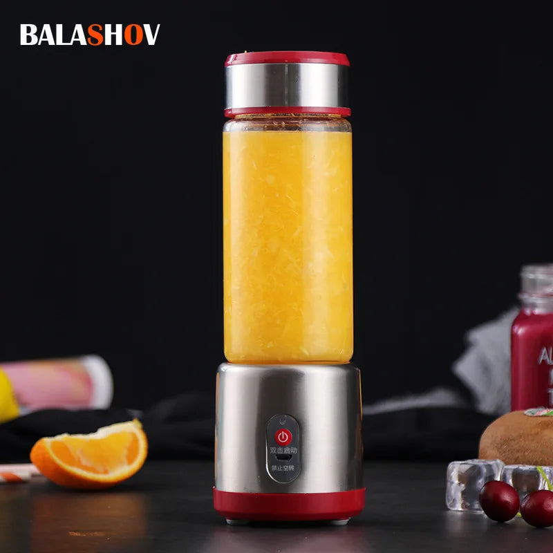 USB Rechargeable Electric Mixer Fruit Orange Milkshake Juice Maker Machine