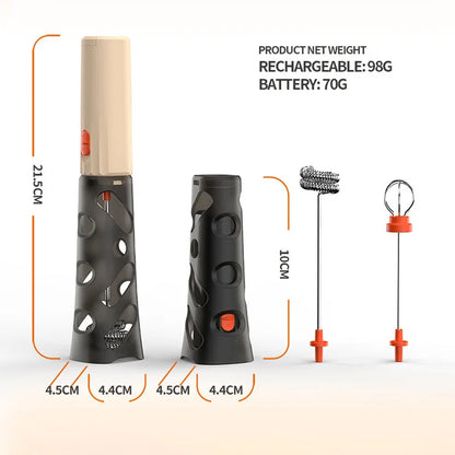 New USB Rechargeable Electric Milk Frother Coffee Foam