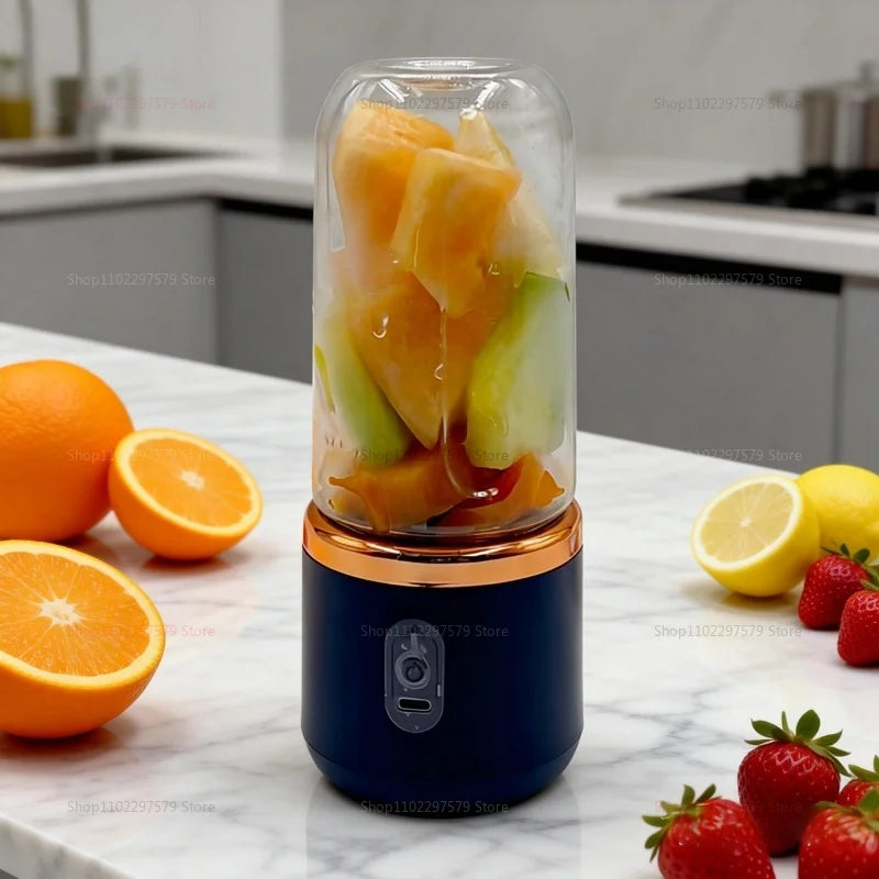 Double Cup Portable Blender USB Juicer Fruit Mixer