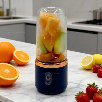Double Cup Portable Blender USB Juicer Fruit Mixer